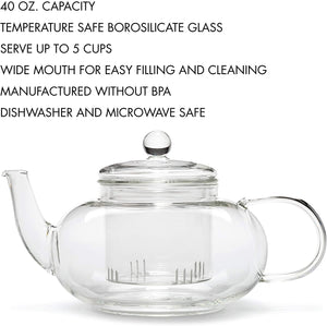 Primula Daisy Glass Teapot